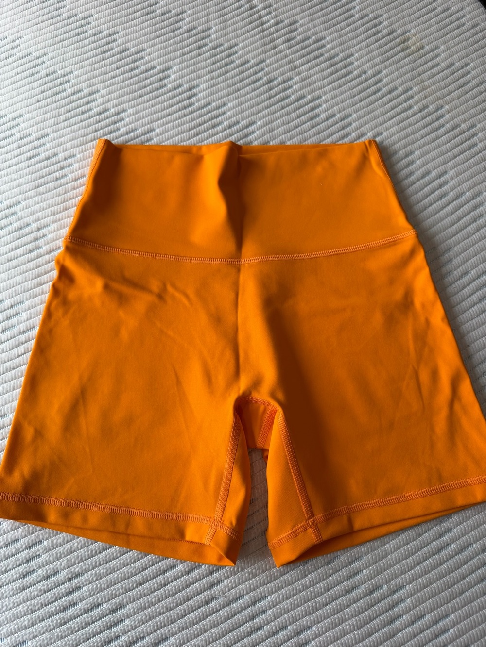 “Aerie” Women’s High-Waist Orange Active Shorts
